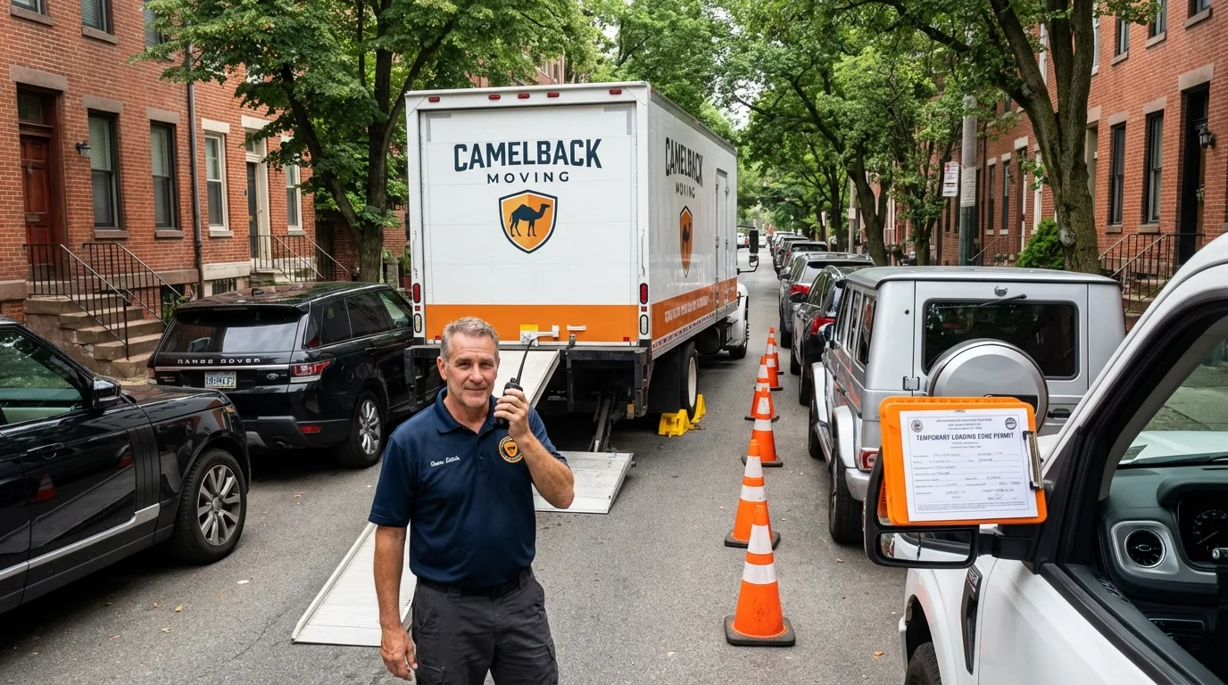City street loading permit setup in Port Henry, NY
